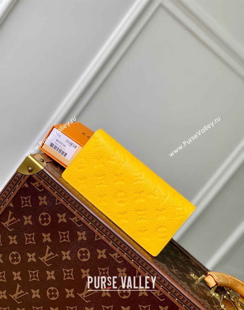 Louis Vuitton Brazza Wallet in Monogram Leather Yellow 2024 M69038 (KI-240626042)