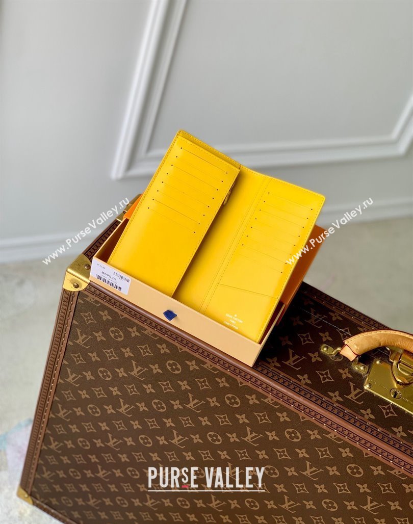 Louis Vuitton Brazza Wallet in Monogram Leather Yellow 2024 M69038 (KI-240626042)