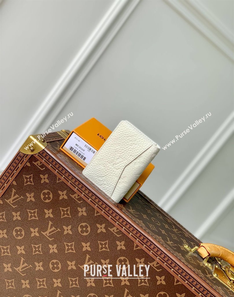 Louis Vuitton Pocket Organizer Wallet in Monogram Leather White 2024 M83070 (KI-240626029)