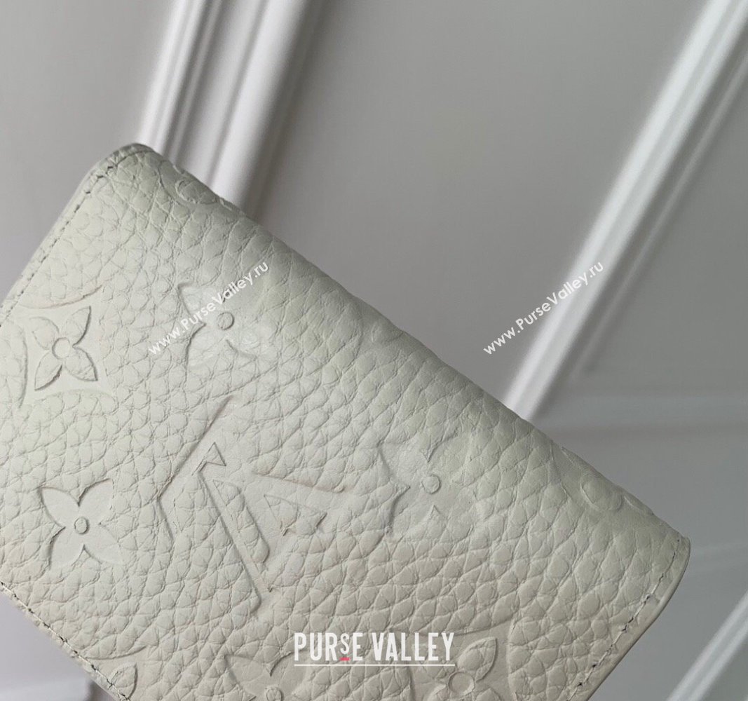 Louis Vuitton Pocket Organizer Wallet in Monogram Leather White 2024 M83070 (KI-240626029)