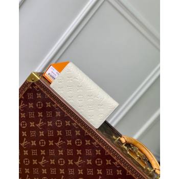 Louis Vuitton Brazza Wallet in Monogram Leather White 2024 M69038 (KI-240626043)