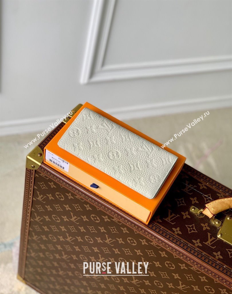 Louis Vuitton Brazza Wallet in Monogram Leather White 2024 M69038 (KI-240626043)