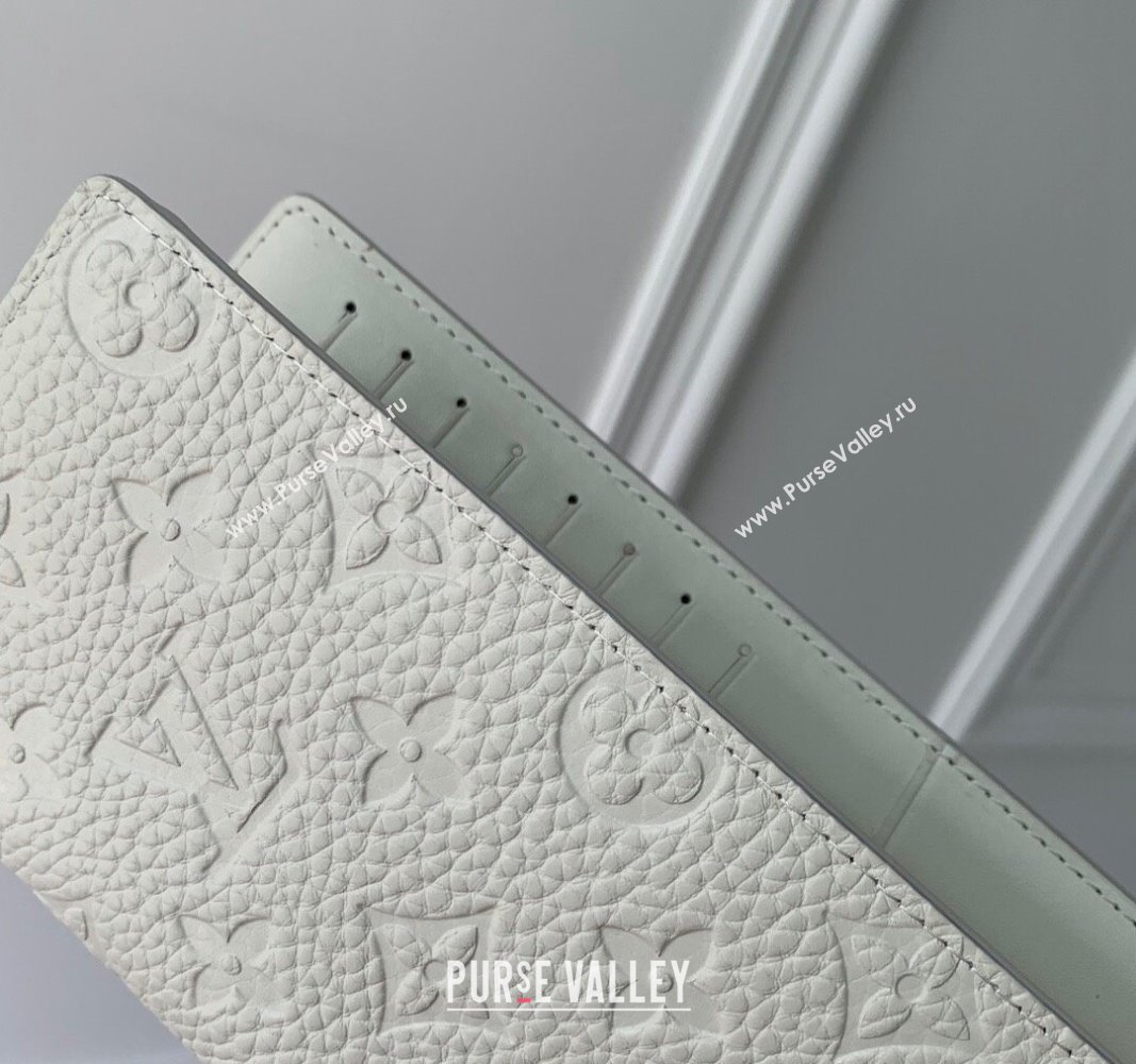 Louis Vuitton Brazza Wallet in Monogram Leather White 2024 M69038 (KI-240626043)