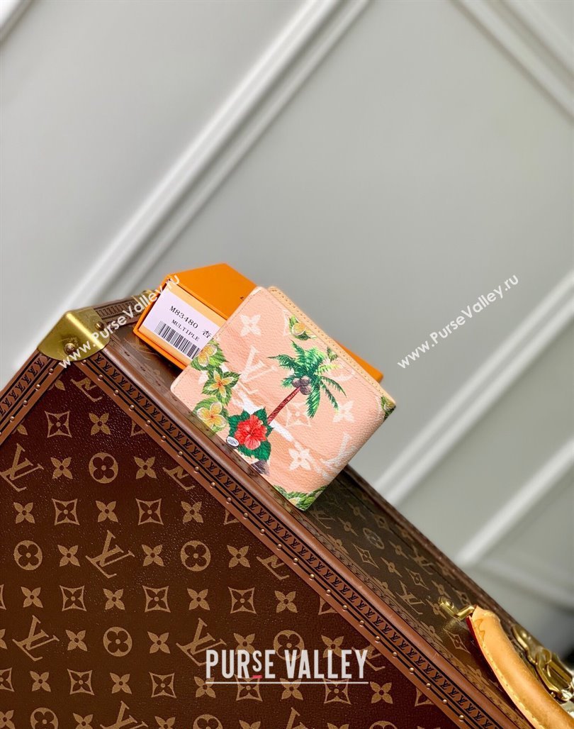 Louis Vuitton Slender Wallet in Monogram Surfin’ Canvas M83468 Sand Beige 2024 (KI-240625104)