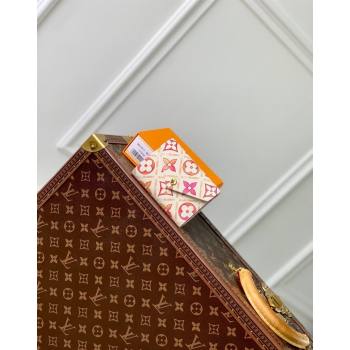 Louis Vuitton Victorine Wallet in Monogram Tiles Canvas M83623 Coral Pink 2024 (KI-240625075)