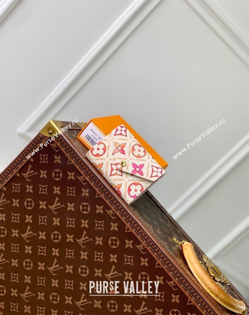 Louis Vuitton Victorine Wallet in Monogram Tiles Canvas M83623 Coral Pink 2024 (KI-240625075)