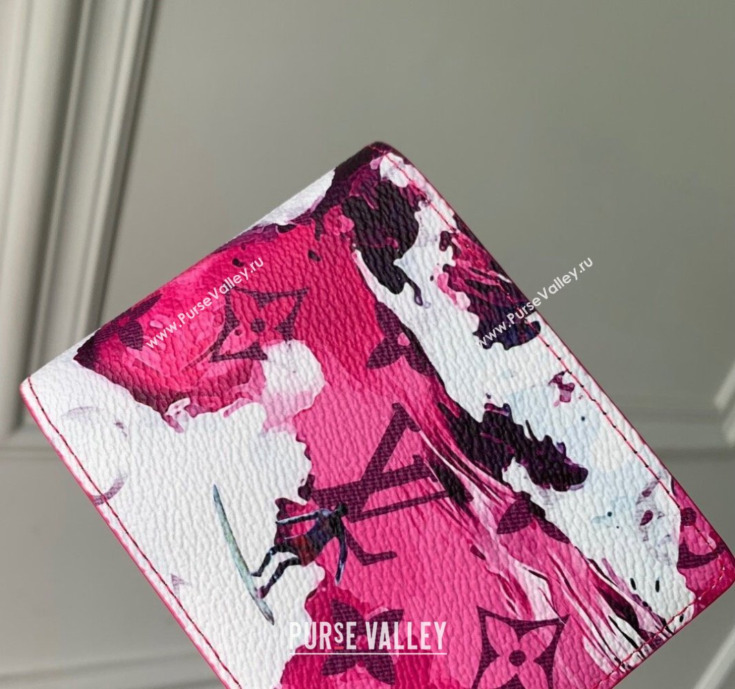 Louis Vuitton Slender Wallet in Monogram Surfin’ Canvas M83468 Pink 2024 (KI-240625105)