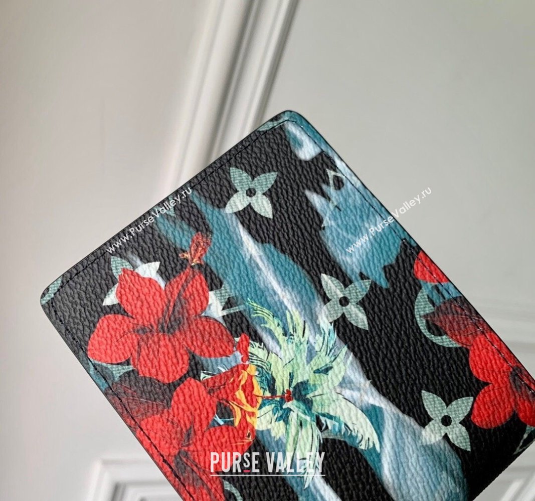 Louis Vuitton Slender Wallet in Monogram Surfin’ Canvas M83468 Navy Blue 2024 (KI-240625107)