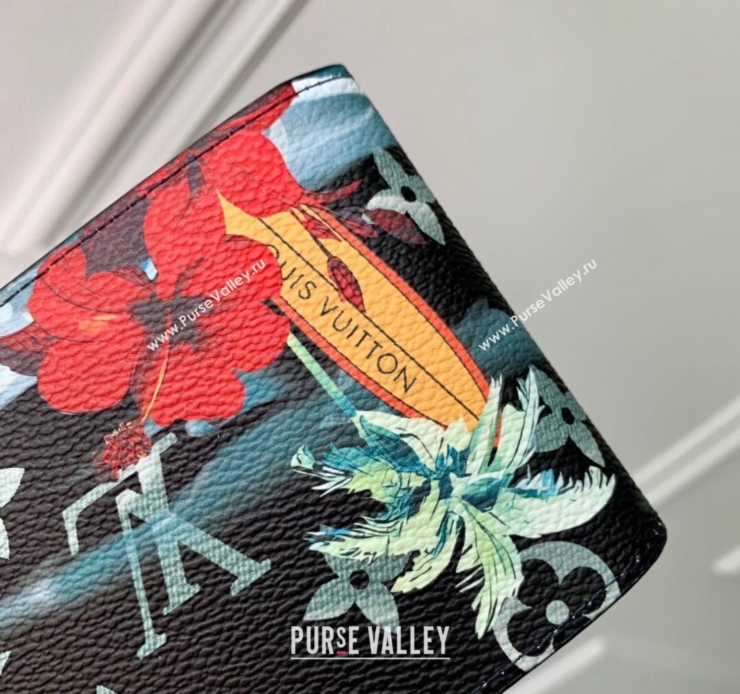 Louis Vuitton Slender Wallet in Monogram Surfin’ Canvas M83468 Navy Blue 2024 (KI-240625107)