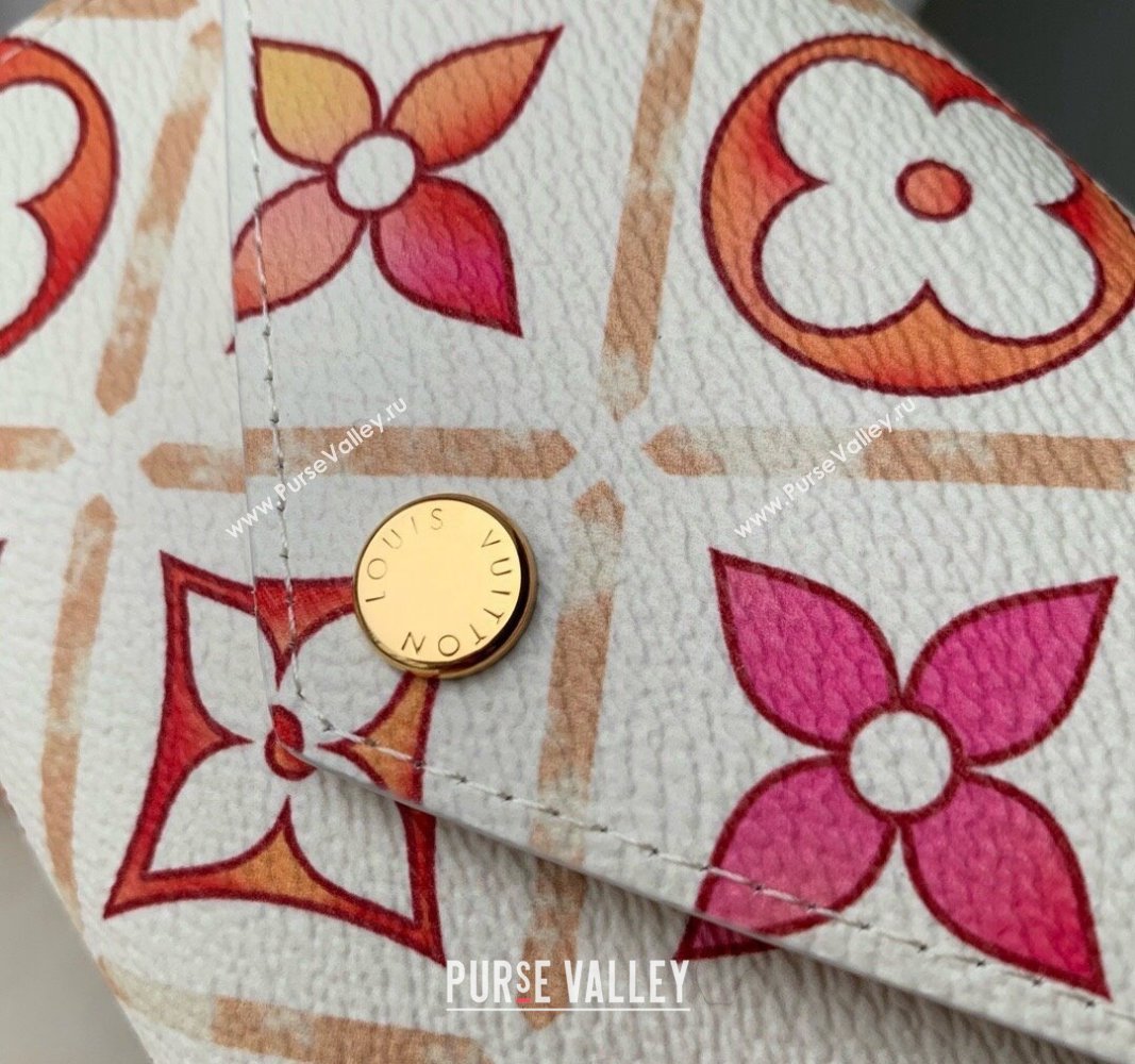 Louis Vuitton Victorine Wallet in Monogram Tiles Canvas M83623 Coral Pink 2024 (KI-240625075)