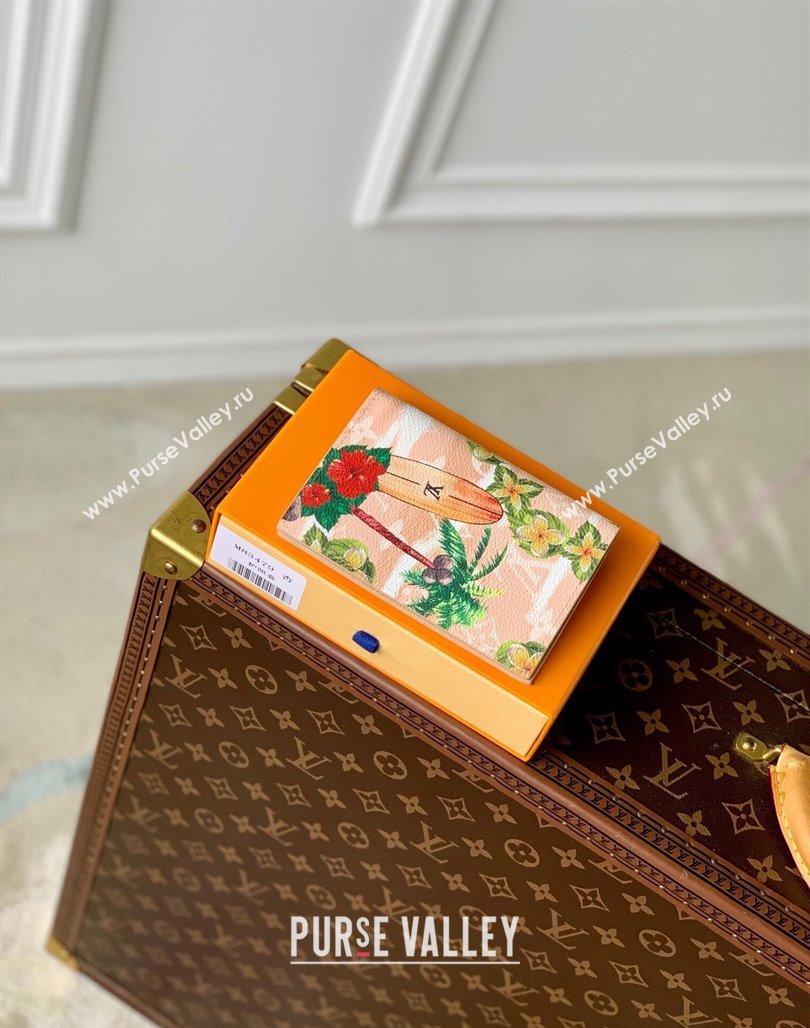 Louis Vuitton Passport Cover in Monogram Surfin’ Canvas M83479 Sand Beige 2024 (KI-240625100)