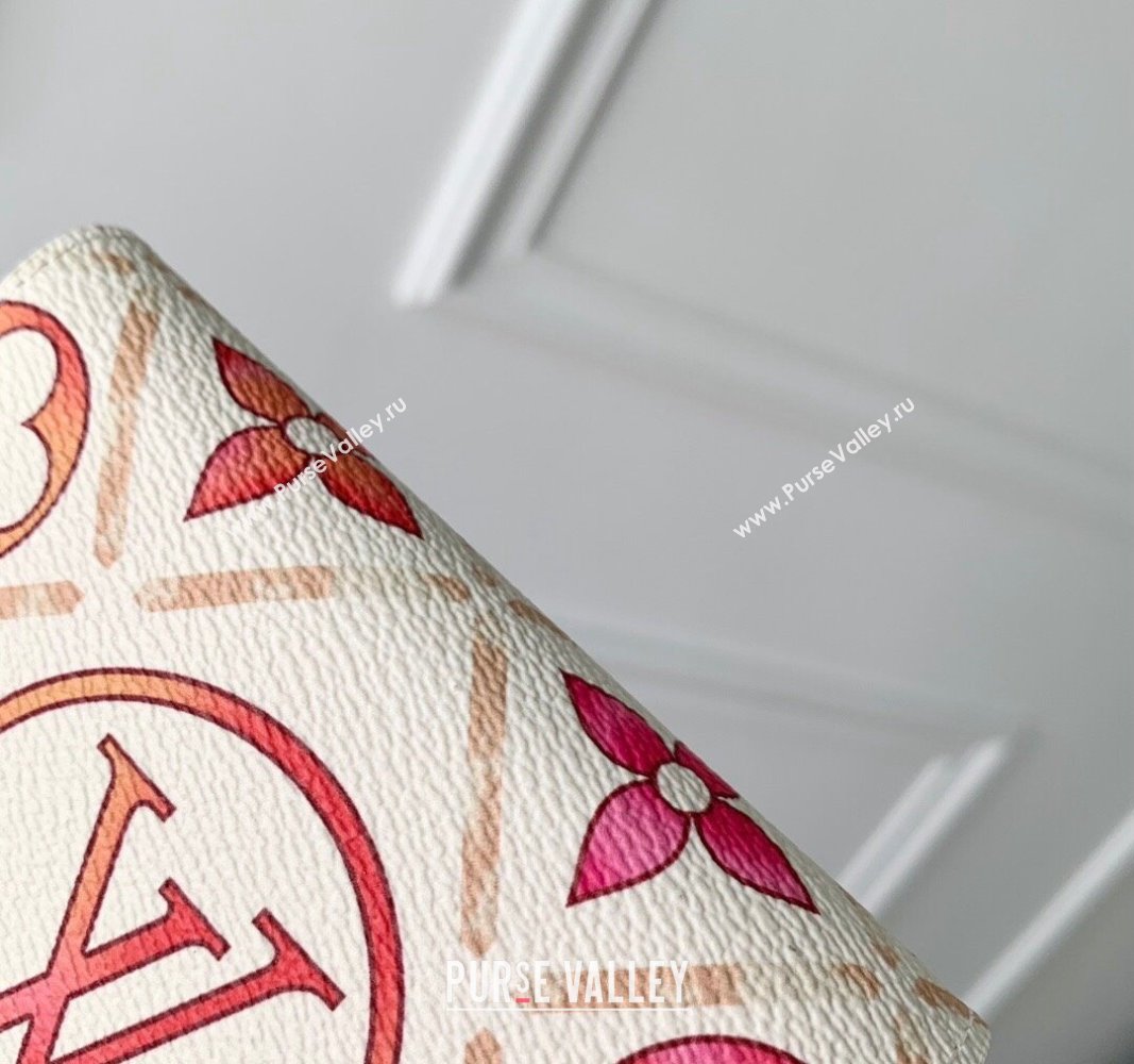 Louis Vuitton Victorine Wallet in Monogram Tiles Canvas M83623 Coral Pink 2024 (KI-240625075)