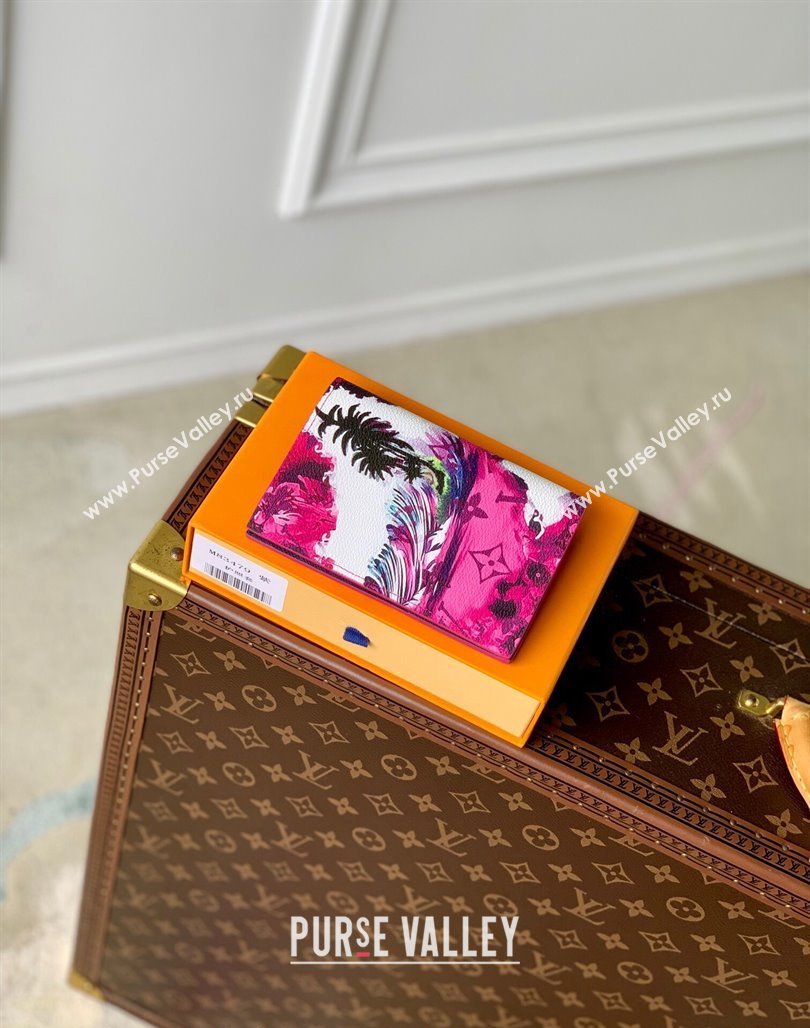 Louis Vuitton Passport Cover in Monogram Surfin’ Canvas M83479 Pink 2024 (KI-240625101)