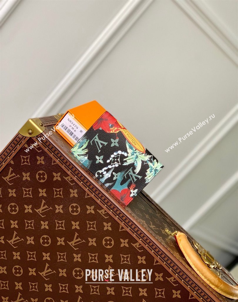 Louis Vuitton Passport Cover in Monogram Surfin’ Canvas M83479 Navy Blue 2024 (KI-240625102)