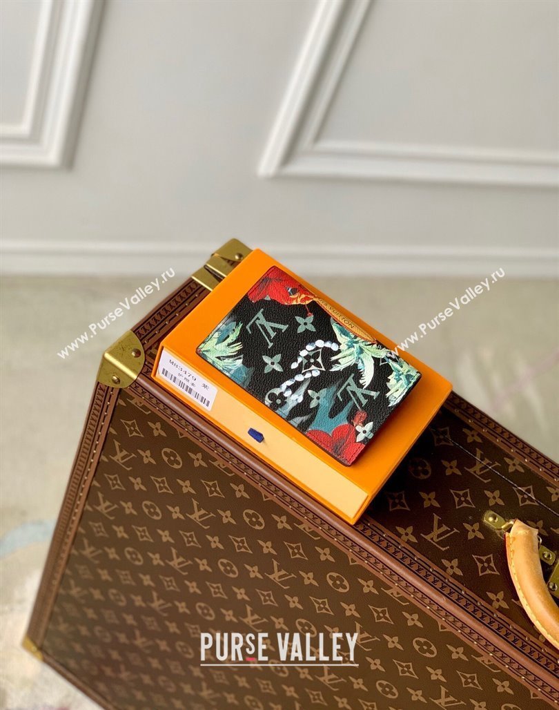 Louis Vuitton Passport Cover in Monogram Surfin’ Canvas M83479 Navy Blue 2024 (KI-240625102)