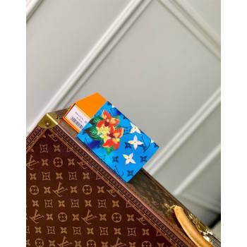 Louis Vuitton Passport Cover in Monogram Surfin’ Canvas M83479 Sky Blue 2024 (KI-240625103)