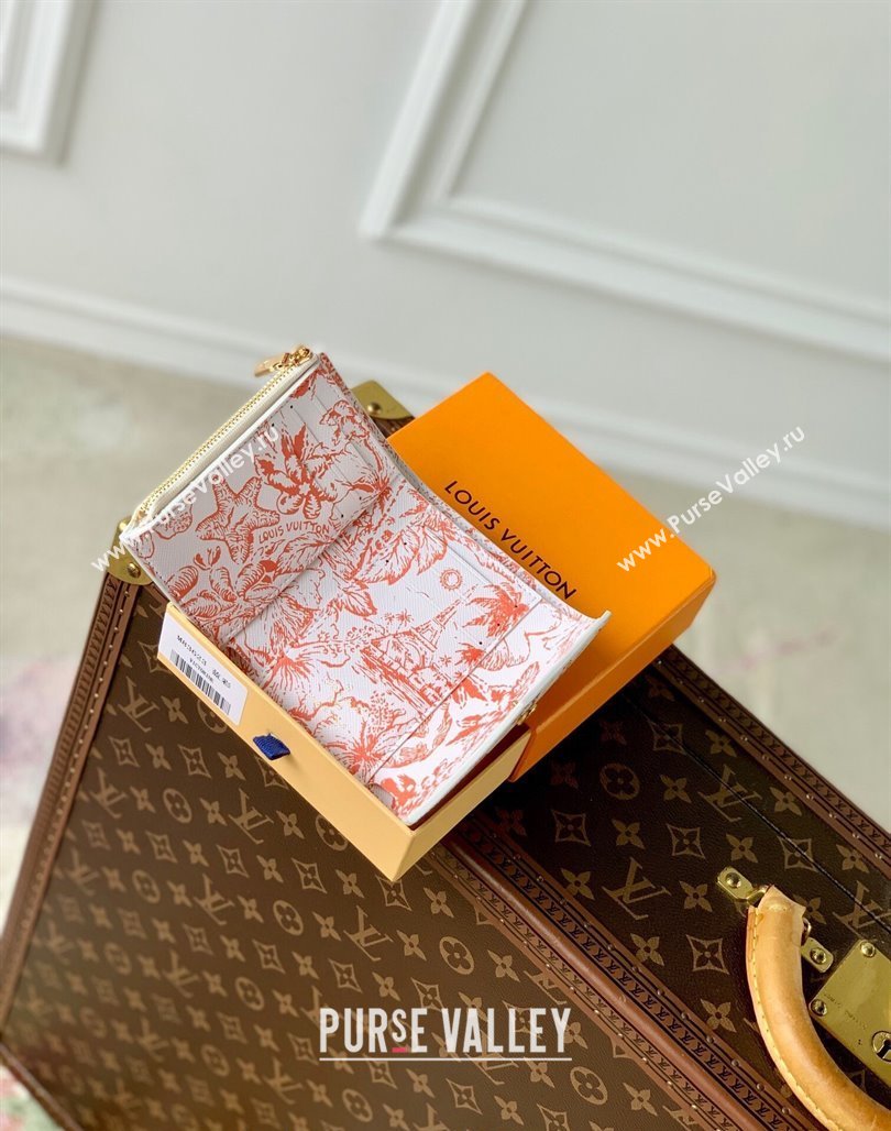 Louis Vuitton Victorine Wallet in Monogram Tiles Canvas M83623 Coral Pink 2024 (KI-240625075)