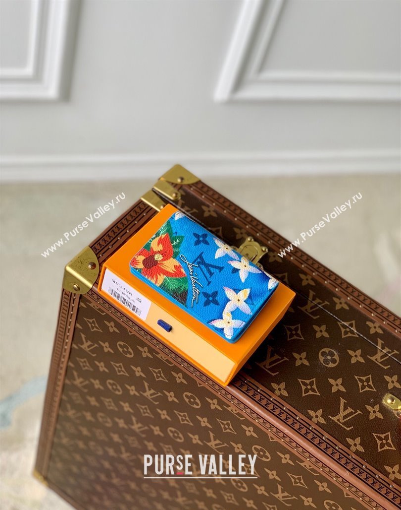 Louis Vuitton Pocket Organizer Wallet in Monogram Surfin’ Canvas M83498 Sky Blue 2024 (KI-240625097)