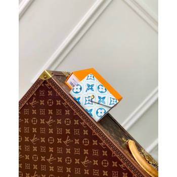 Louis Vuitton Victorine Wallet in Monogram Tiles Canvas M83623 Lagoon Blue 2024 (KI-240625076)