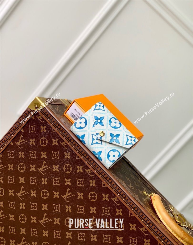 Louis Vuitton Victorine Wallet in Monogram Tiles Canvas M83623 Lagoon Blue 2024 (KI-240625076)