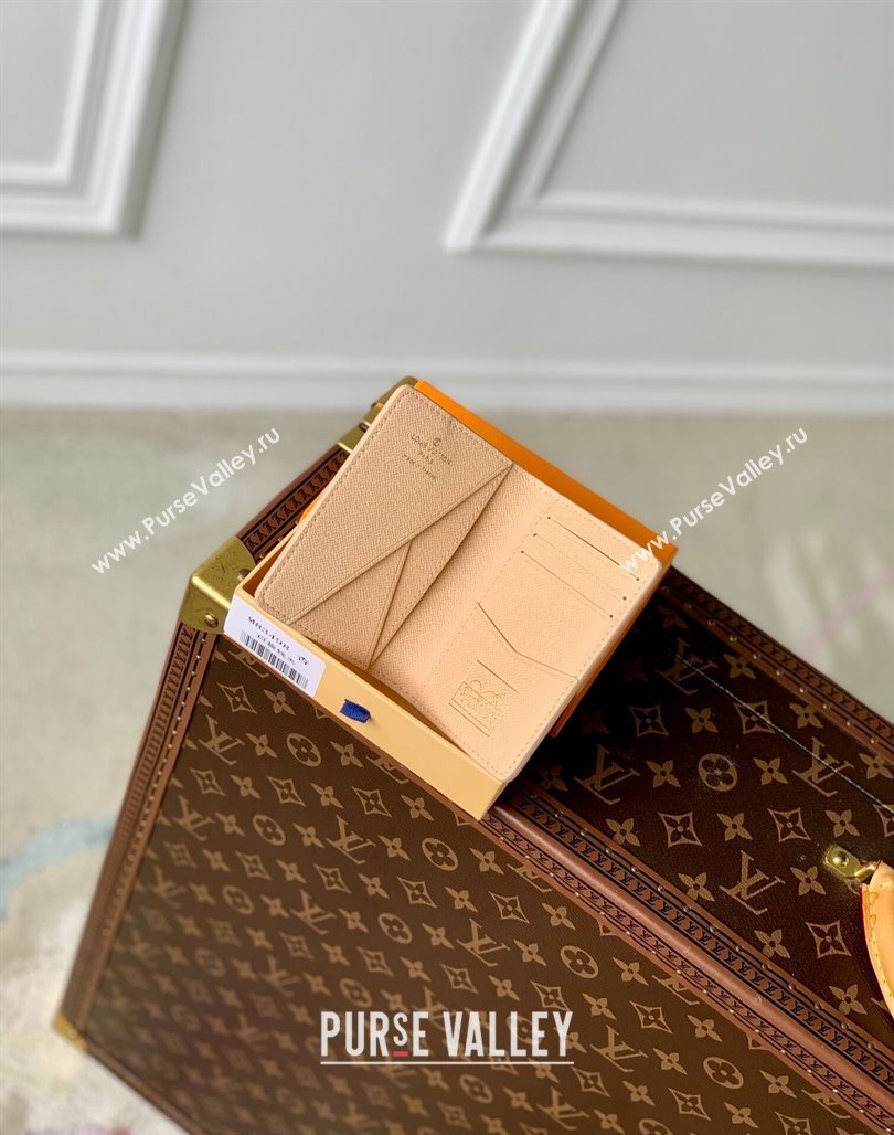 Louis Vuitton Pocket Organizer Wallet in Monogram Surfin’ Canvas M83498 Sand Beige 2024 (KI-240625099)