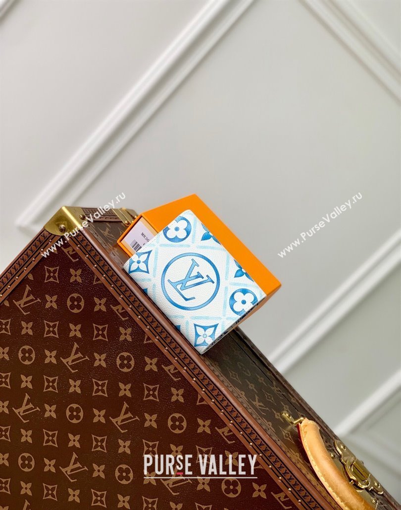 Louis Vuitton Victorine Wallet in Monogram Tiles Canvas M83623 Lagoon Blue 2024 (KI-240625076)