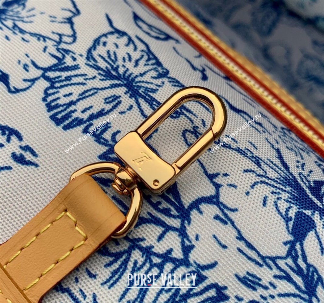 Louis Vuitton Neverfull MM Tote bag in Monogram Tiles Canvas M11263 Lagoon Blue 2024 (KI-240625077)