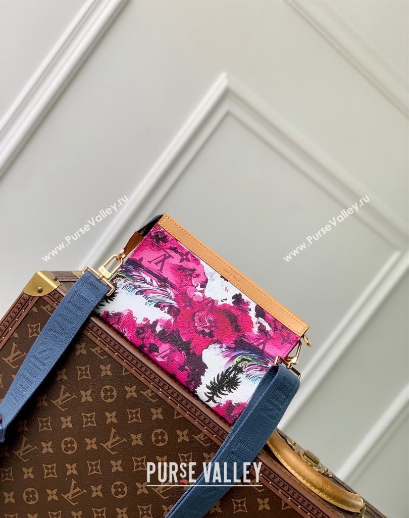 Louis Vuitton Gaston Wearable Wallet Mini bag in Monogram Surfin’ Canvas M83466 Pink 2024 (KI-240625089)