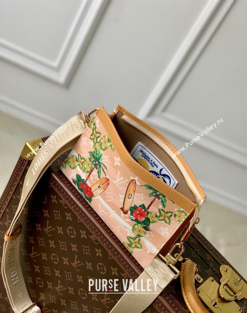 Louis Vuitton Gaston Wearable Wallet Mini bag in Monogram Surfin’ Canvas M83466 Sand Beige 2024 (KI-240625090)