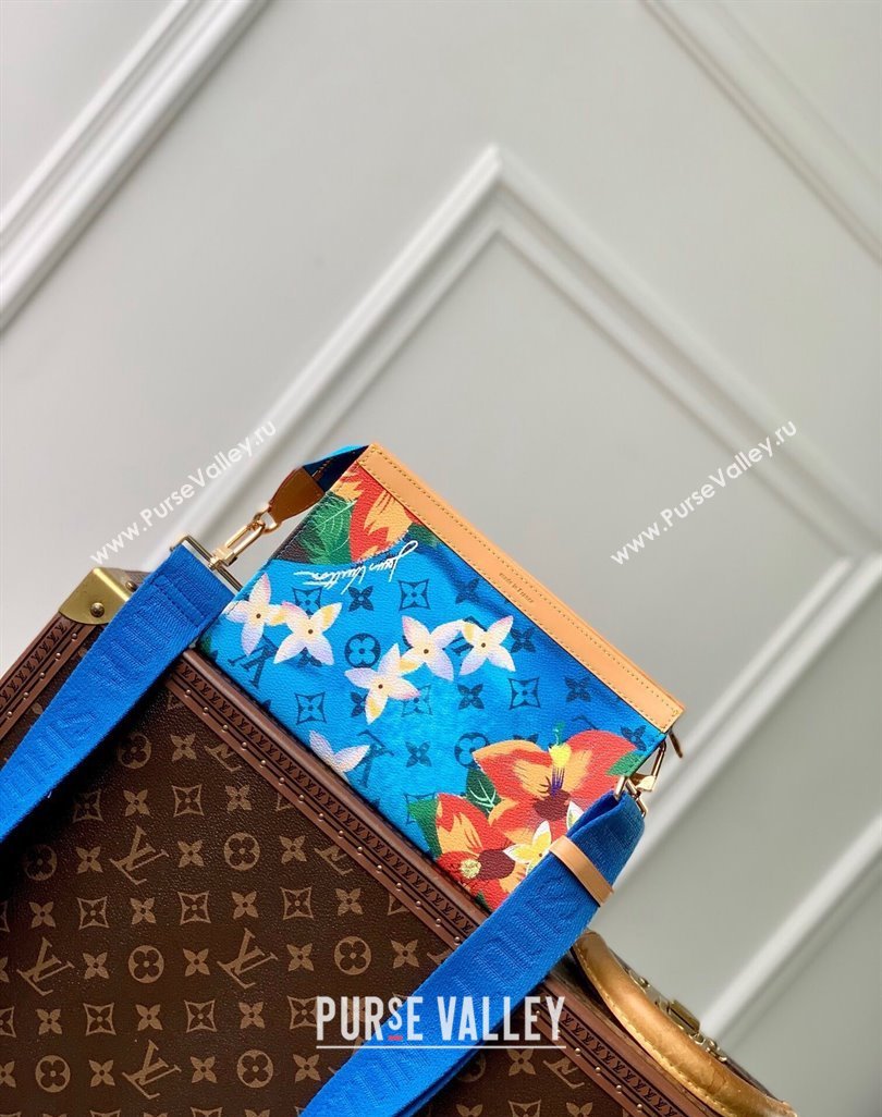 Louis Vuitton Gaston Wearable Wallet Mini bag in Monogram Surfin’ Canvas M83466 Sky Blue 2024 (KI-240625091)