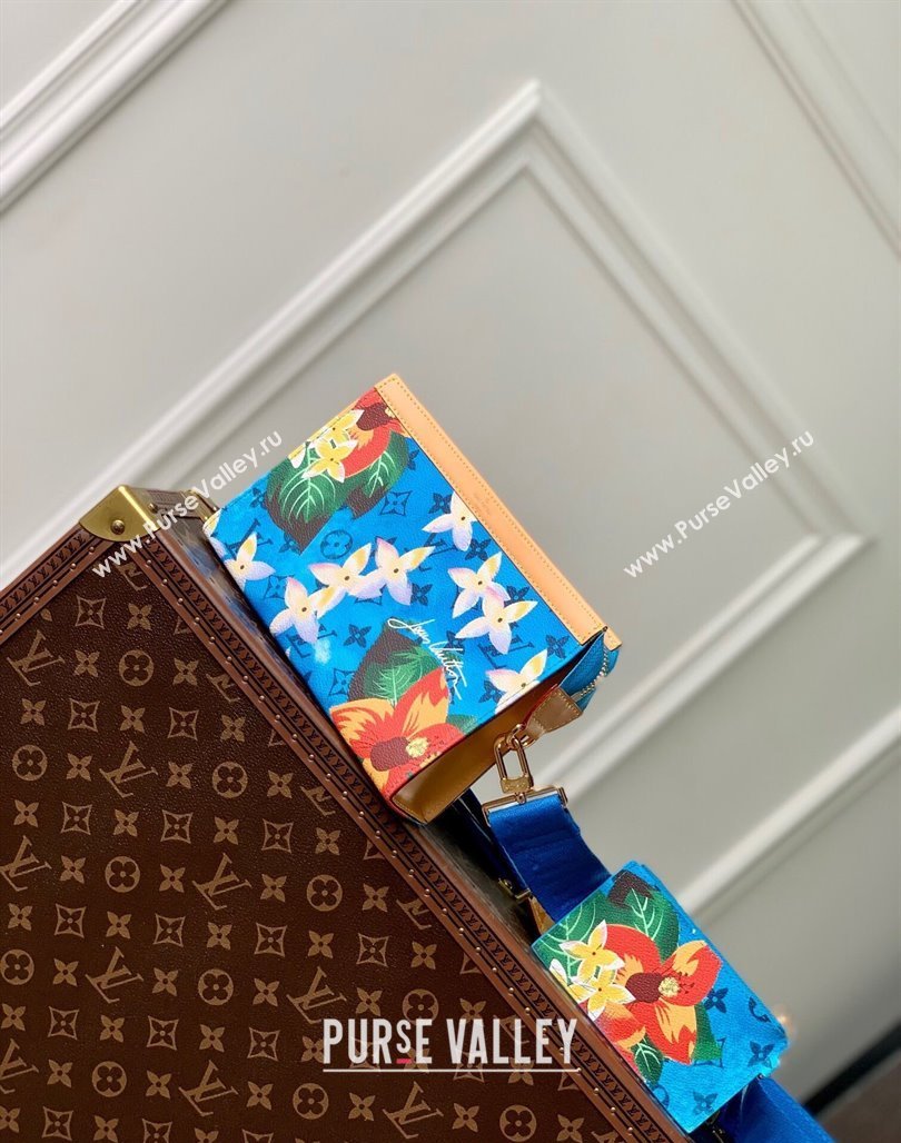 Louis Vuitton Gaston Wearable Wallet Mini bag in Monogram Surfin’ Canvas M83466 Sky Blue 2024 (KI-240625091)