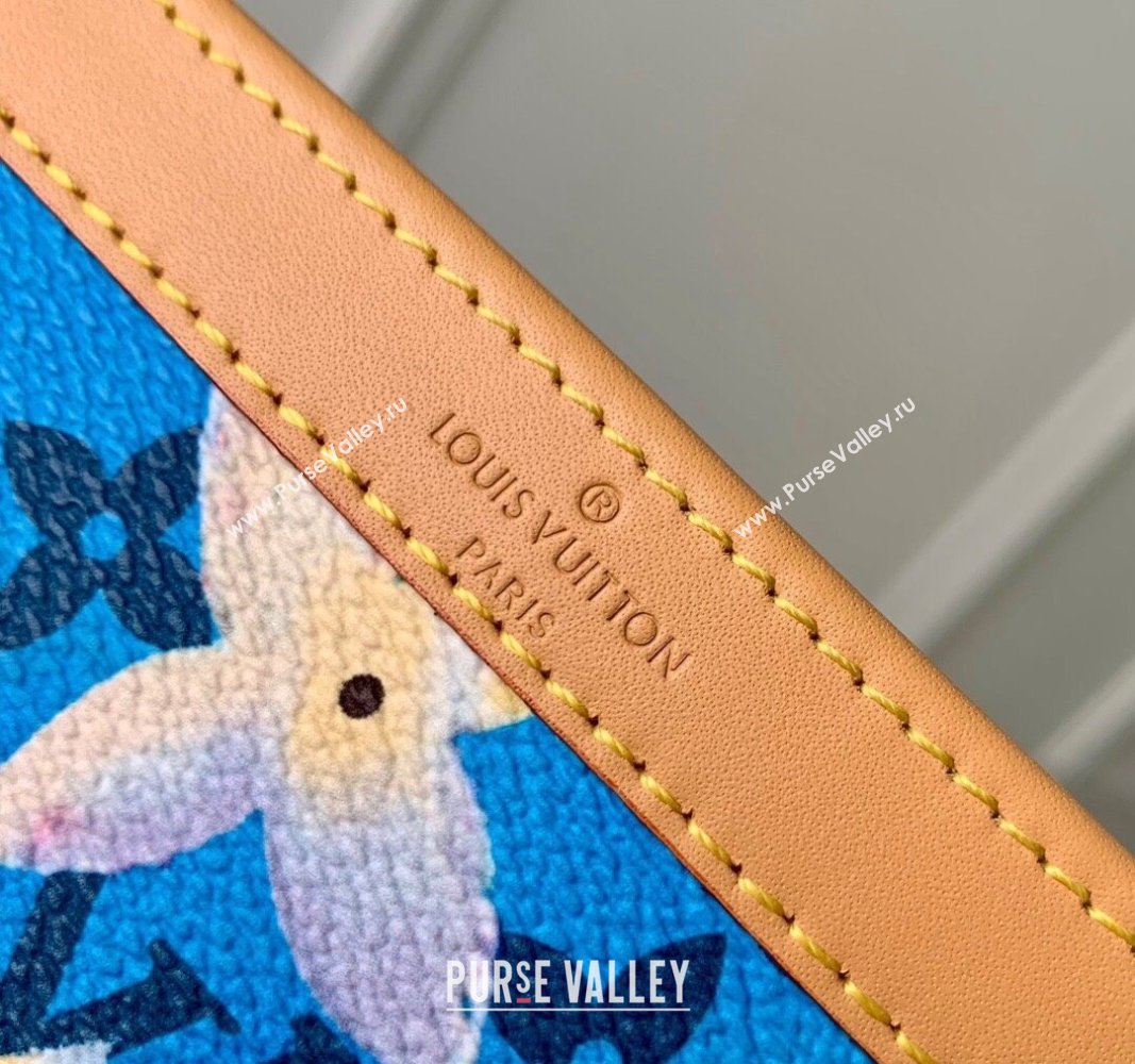 Louis Vuitton Gaston Wearable Wallet Mini bag in Monogram Surfin’ Canvas M83466 Sky Blue 2024 (KI-240625091)