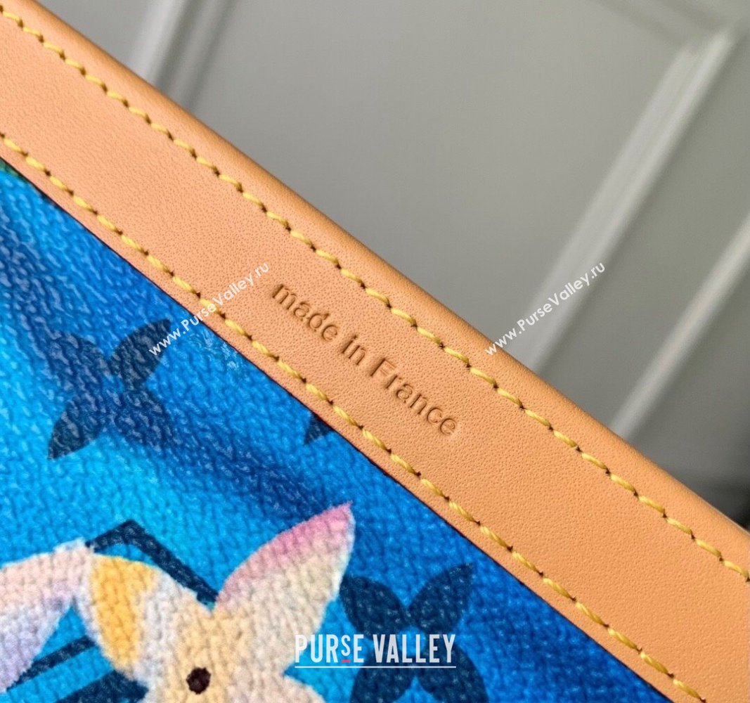 Louis Vuitton Gaston Wearable Wallet Mini bag in Monogram Surfin’ Canvas M83466 Sky Blue 2024 (KI-240625091)