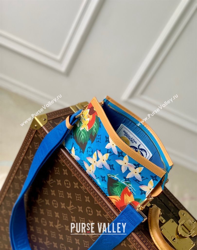 Louis Vuitton Gaston Wearable Wallet Mini bag in Monogram Surfin’ Canvas M83466 Sky Blue 2024 (KI-240625091)