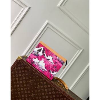 Louis Vuitton Pochette Voyage Pouch Mini bag in Monogram Surfin’ Canvas M83465 Pink 2024 (KI-240625095)