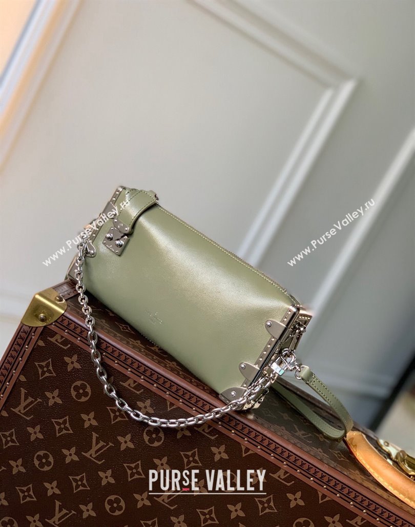 Louis Vuitton Slim Trunk Hobo bag in Calf Leather M25445 Green 2024 (KI-240625108)