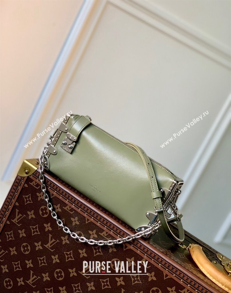 Louis Vuitton Slim Trunk Hobo bag in Calf Leather M25445 Green 2024 (KI-240625108)