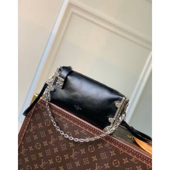 Louis Vuitton Slim Trunk Hobo bag in Calf Leather M25445 Black 2024 (KI-240625109)