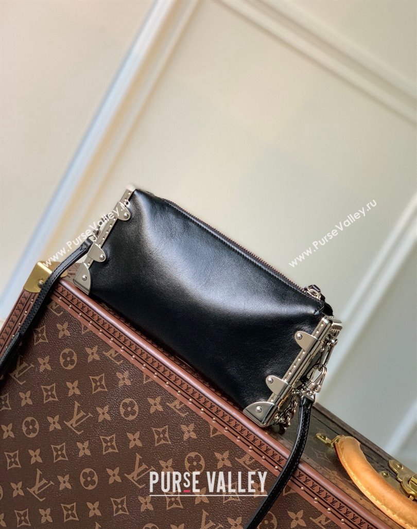 Louis Vuitton Slim Trunk Hobo bag in Calf Leather M25445 Black 2024 (KI-240625109)