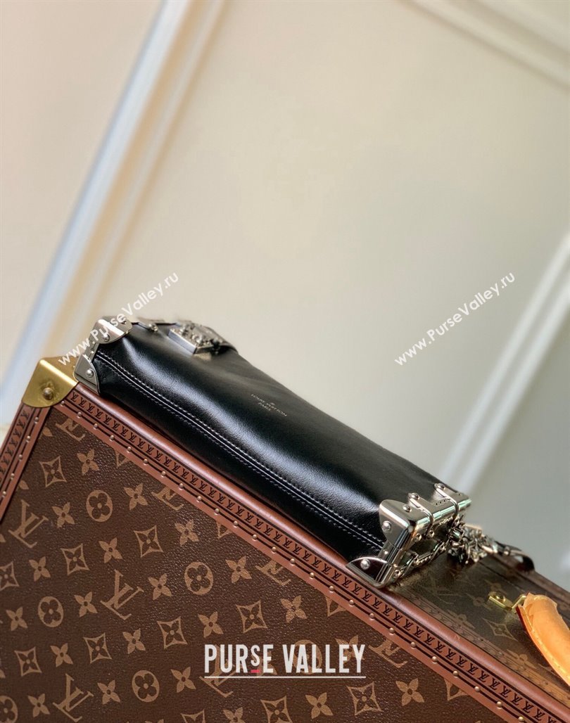 Louis Vuitton Slim Trunk Hobo bag in Calf Leather M25445 Black 2024 (KI-240625109)