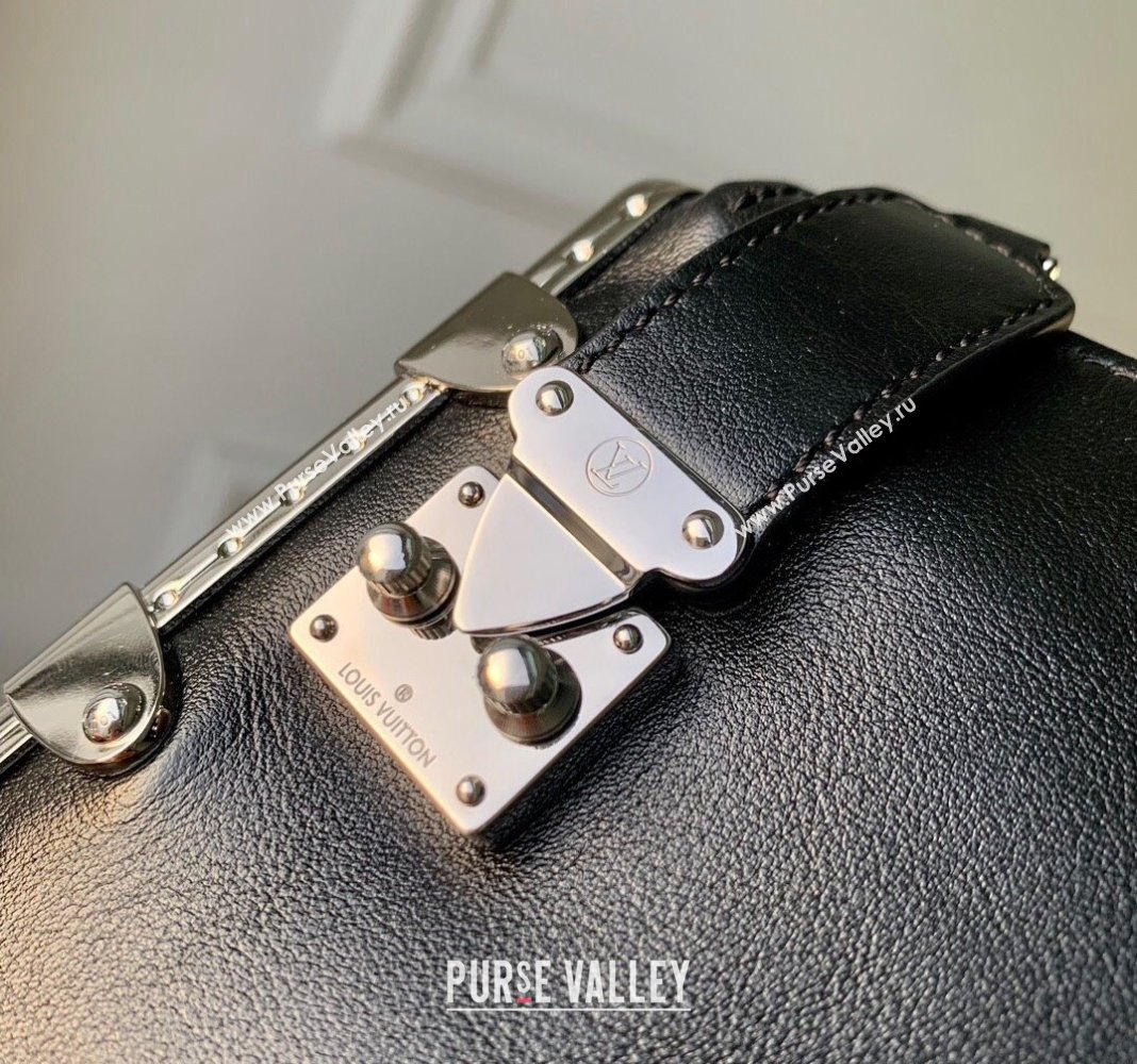 Louis Vuitton Slim Trunk Hobo bag in Calf Leather M25445 Black 2024 (KI-240625109)