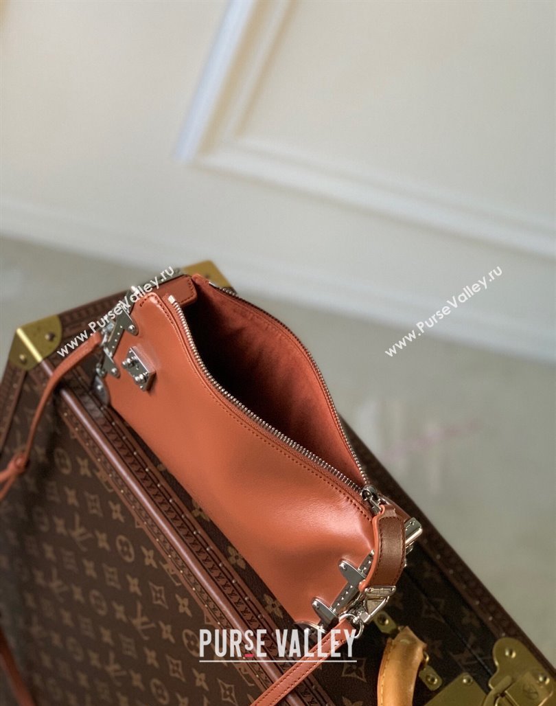 Louis Vuitton Slim Trunk Hobo bag in Calf Leather M25445 Brown 2024 (KI-240625110)