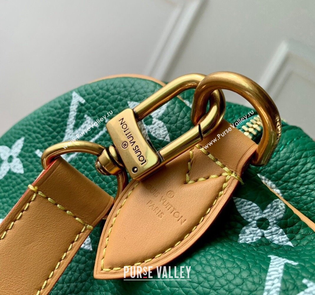 Louis Vuitton RUNWAY Speedy P9 Bandouliere 40 Bag in Soft Calfskin M24417 Green 2024 (K-24062006)