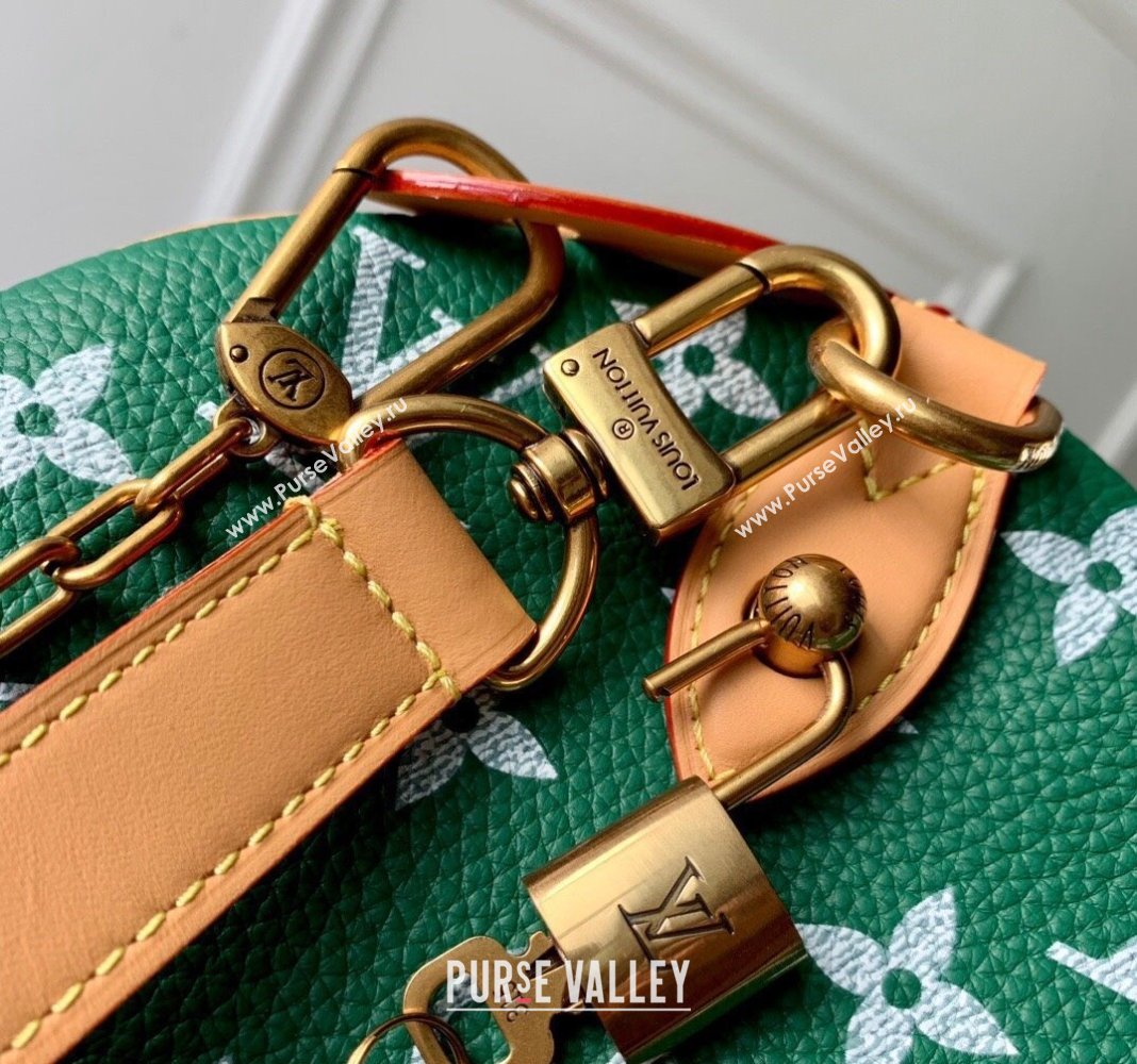 Louis Vuitton RUNWAY Speedy P9 Bandouliere 40 Bag in Soft Calfskin M24417 Green 2024 (K-24062006)