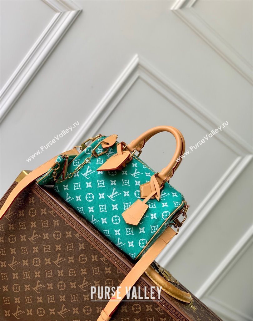 Louis Vuitton Speedy P9 Bandouliere 25 Bag in Soft Calfskin M24423 Blue2 2024 Runway (KI-240625066)