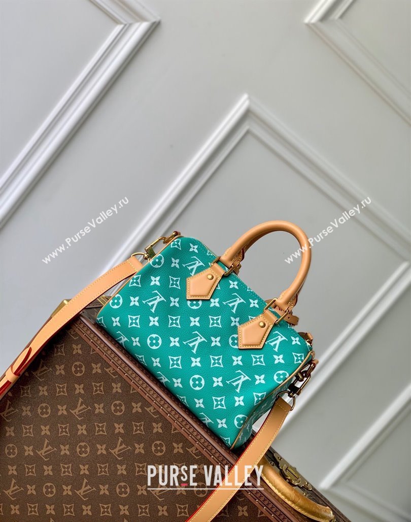 Louis Vuitton Speedy P9 Bandouliere 25 Bag in Soft Calfskin M24423 Blue2 2024 Runway (KI-240625066)