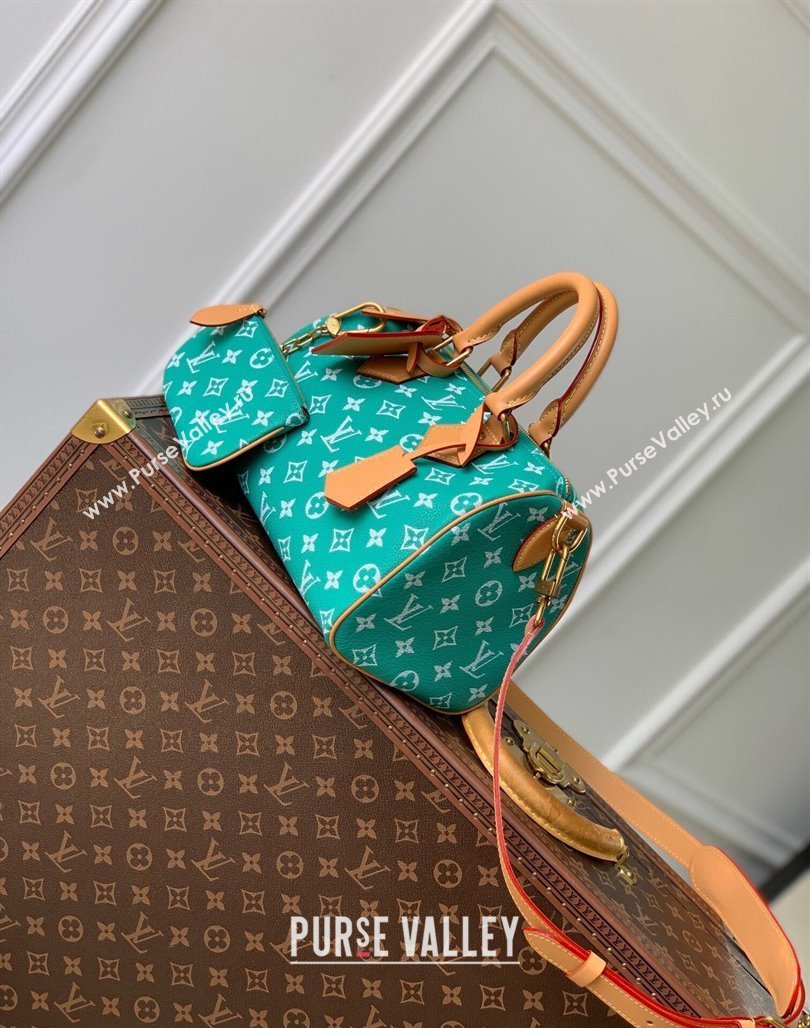 Louis Vuitton Speedy P9 Bandouliere 25 Bag in Soft Calfskin M24423 Blue2 2024 Runway (KI-240625066)