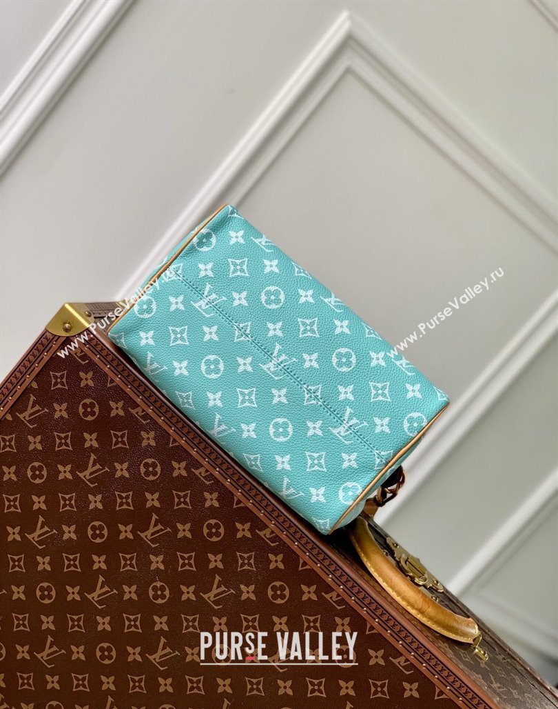 Louis Vuitton Speedy P9 Bandouliere 25 Bag in Soft Calfskin M24423 Macaron Blue 2024 Runway (KI-240625068)