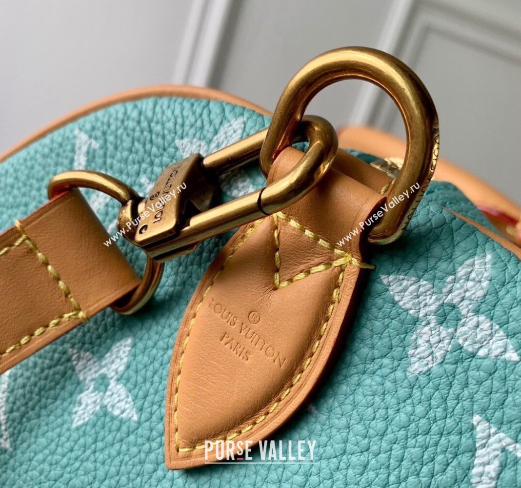 Louis Vuitton Speedy P9 Bandouliere 25 Bag in Soft Calfskin M24423 Macaron Blue 2024 Runway (KI-240625068)