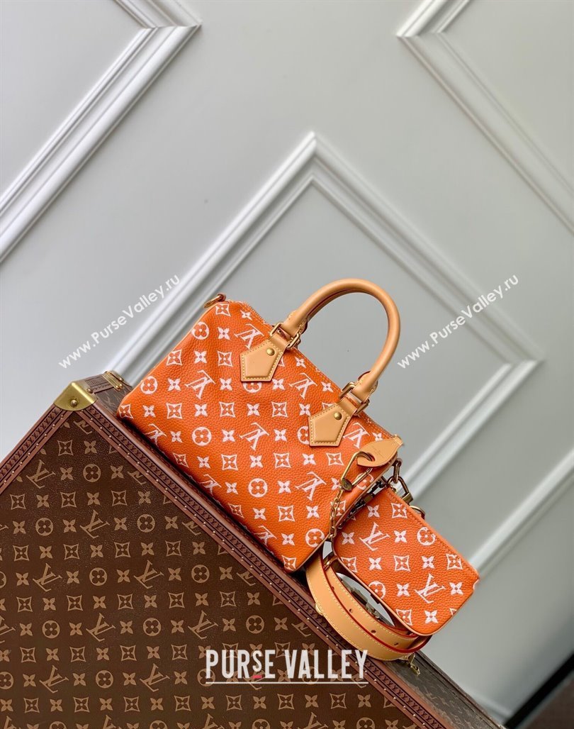 Louis Vuitton Speedy P9 Bandouliere 25 Bag in Soft Calfskin M24423 Orange 2024 Runway (KI-240625069)